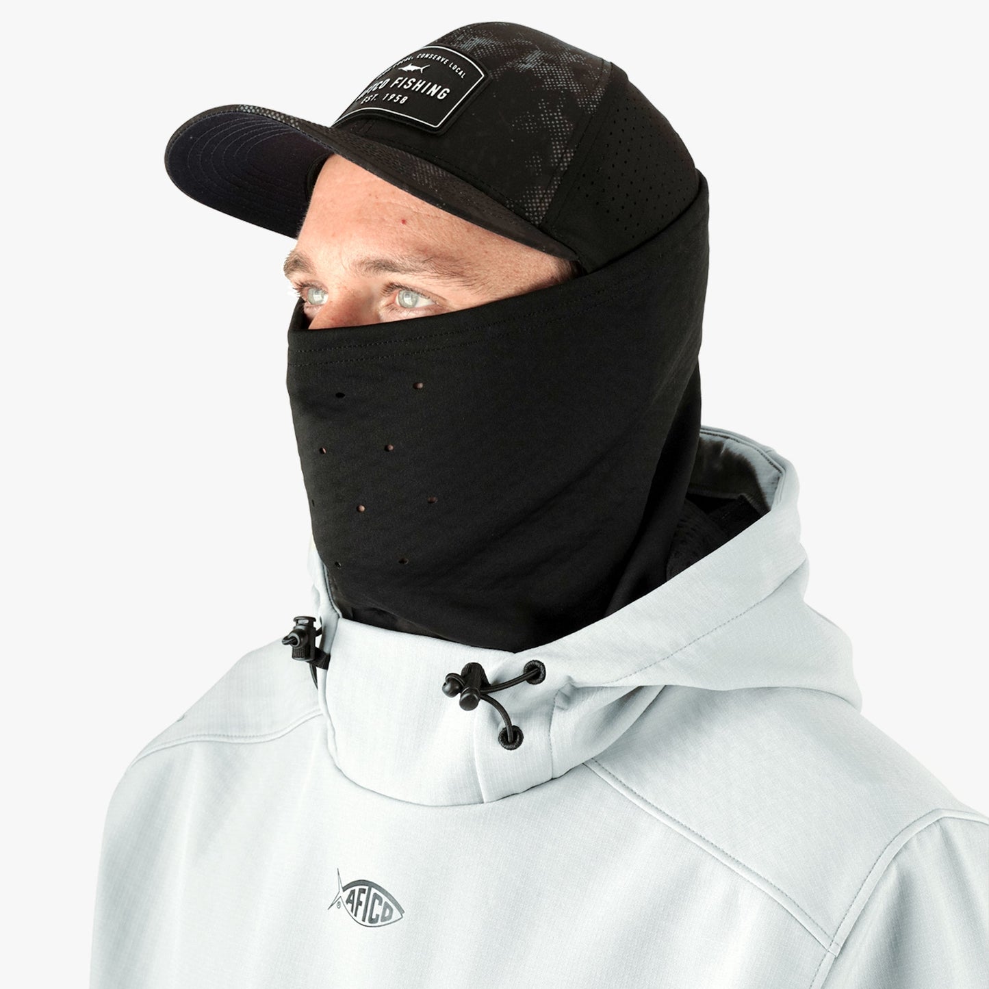 AFTCO Reaper Windproof Pullover Hoodie - Stretch Softshell Charcoal