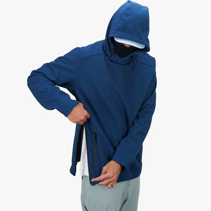 AFTCO Reaper Windproof Pullover Hoodie - Stretch Softshell Charcoal