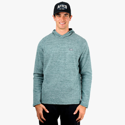 AFTCO Coastal Layer Pullover Hoodie Dark Sea Heather