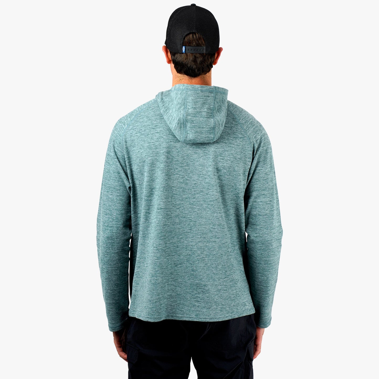 AFTCO Coastal Layer Pullover Hoodie Dark Sea Heather