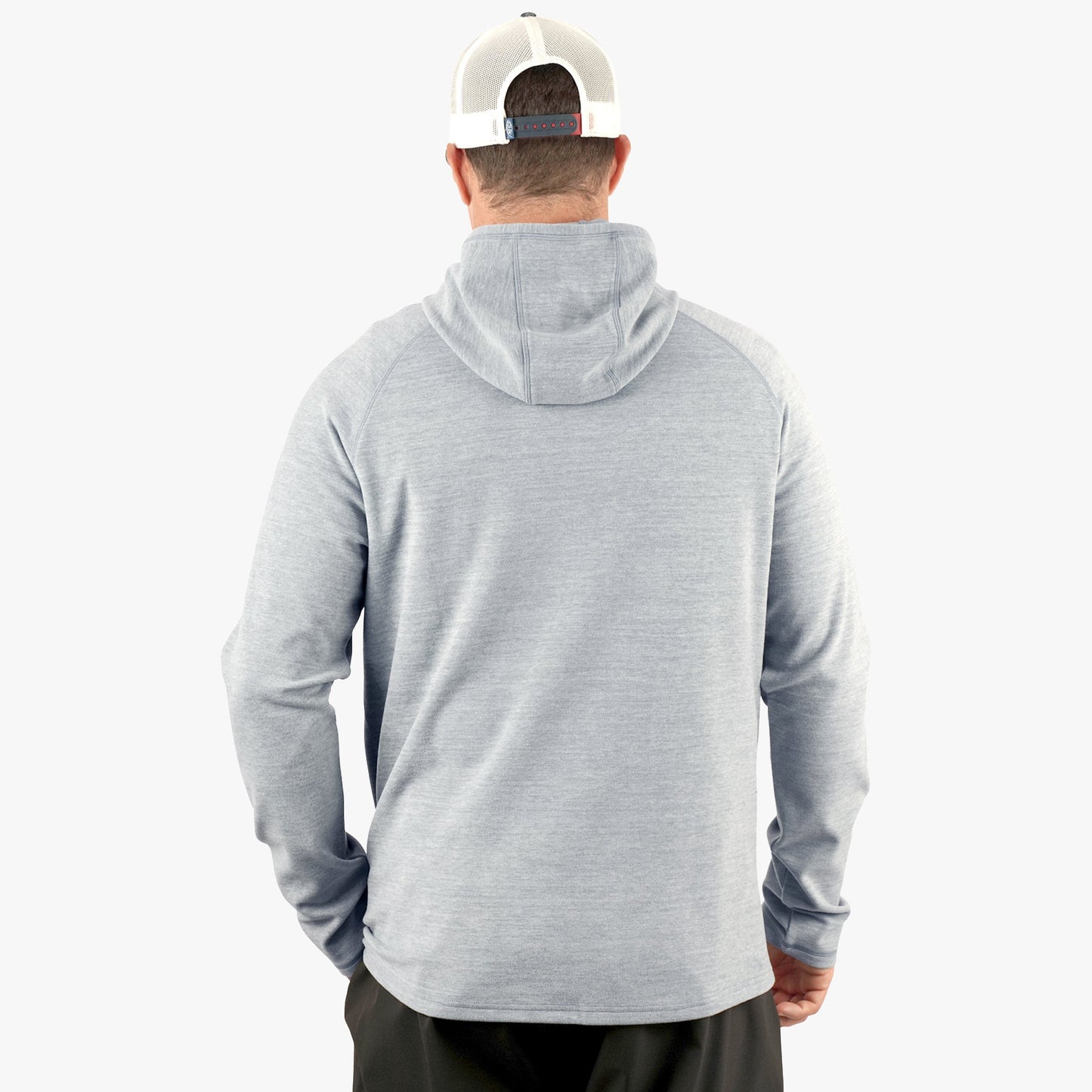AFTCO Coastal Layer Pullover Hoodie Dark Sea Heather