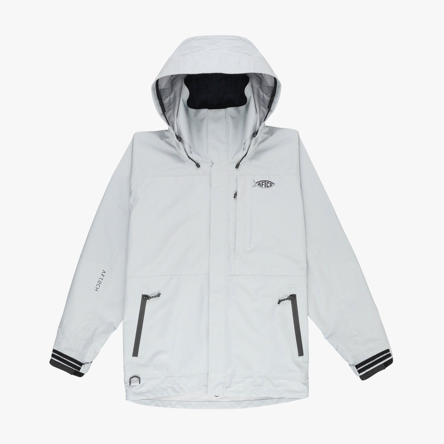 AFTCO Barricade Rain Gear Jacket Light Gray