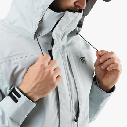 AFTCO Barricade Rain Gear Jacket Light Gray