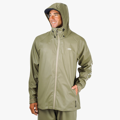 AFTCO Seafarer Fishing Rain Jacket Silver