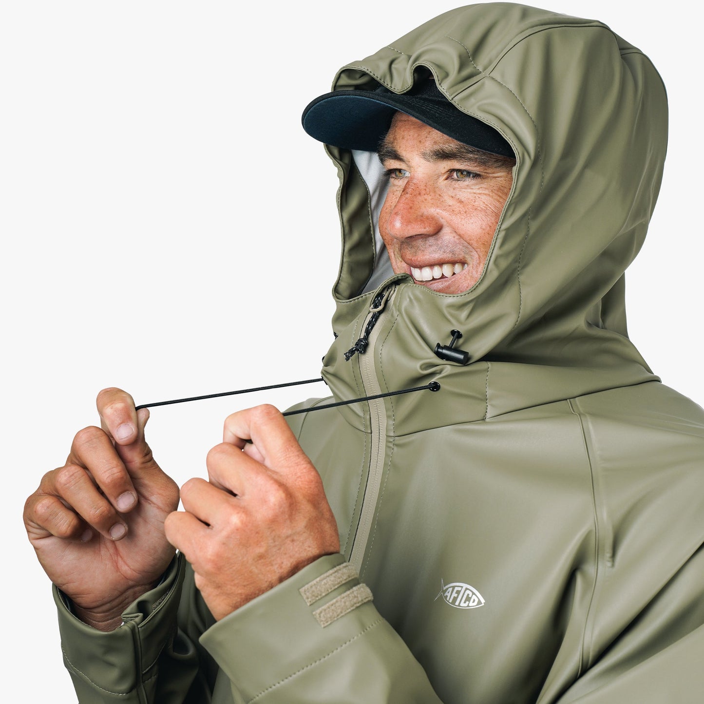 AFTCO Seafarer Fishing Rain Jacket Silver