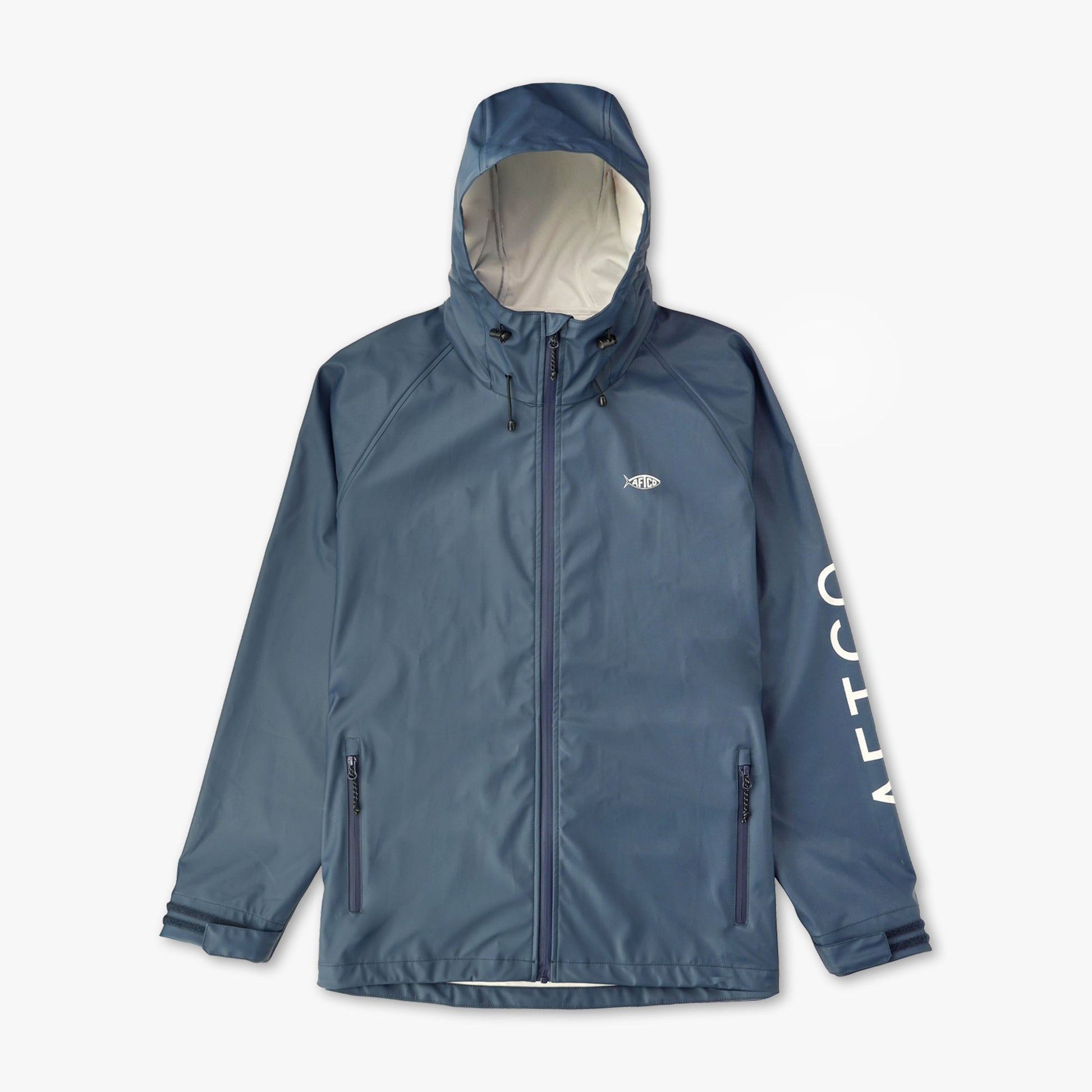AFTCO Seafarer Fishing Rain Jacket Silver