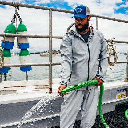AFTCO Seafarer Fishing Rain Jacket Silver