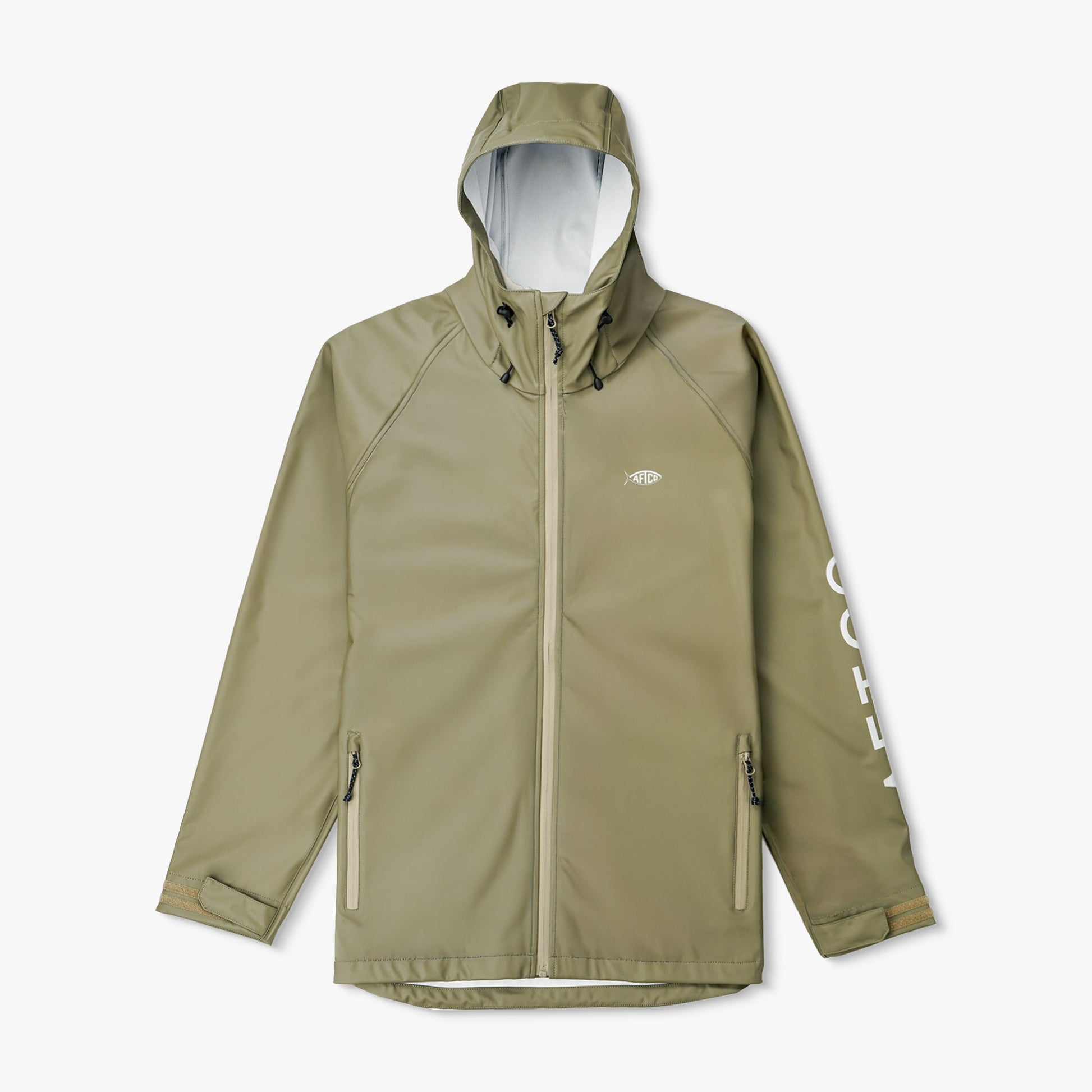 AFTCO Seafarer Fishing Rain Jacket Silver