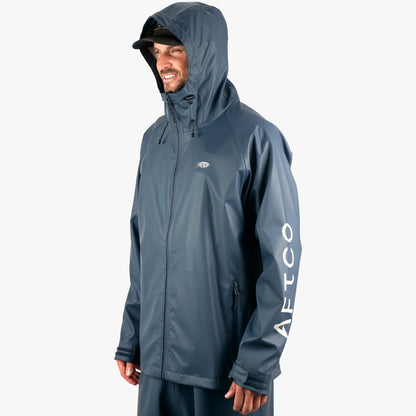 AFTCO Seafarer Fishing Rain Jacket Silver