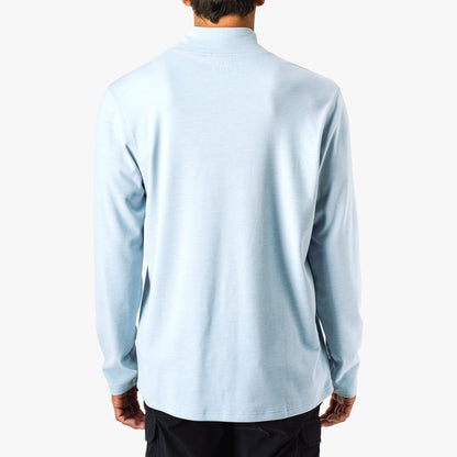 AFTCO Coastal Layer 1/4 Zip Fishing Pullover Air Force Blue Heather