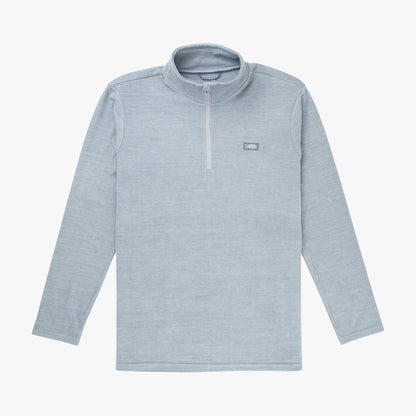 AFTCO Coastal Layer 1/4 Zip Fishing Pullover Air Force Blue Heather