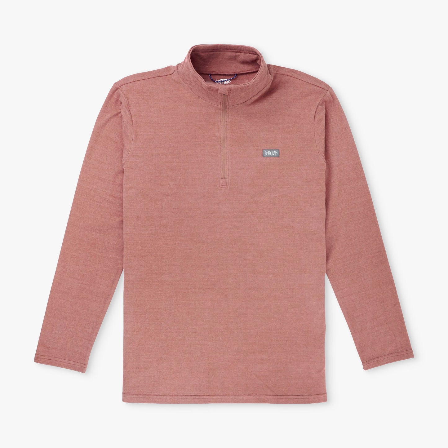 AFTCO Coastal Layer 1/4 Zip Fishing Pullover Air Force Blue Heather