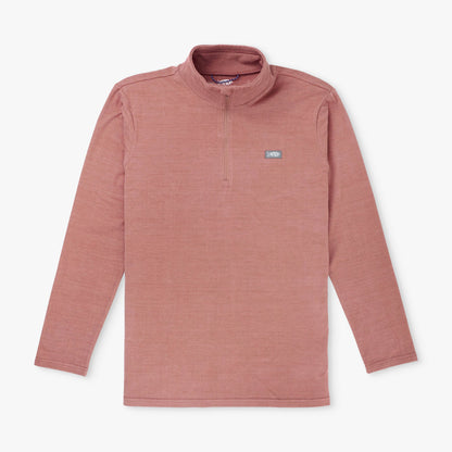 AFTCO Coastal Layer 1/4 Zip Fishing Pullover Air Force Blue Heather