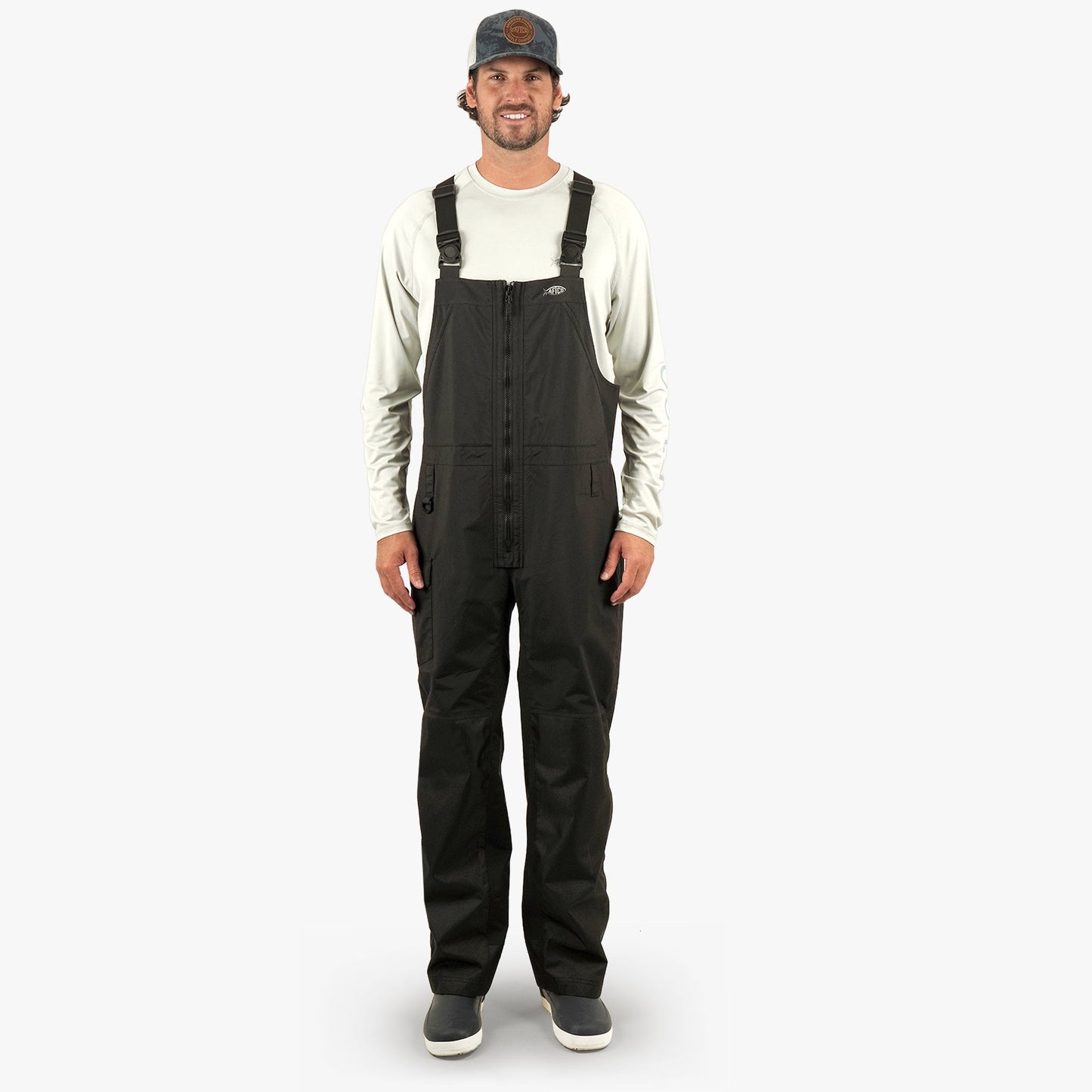 AFTCO Hydrobib Waterproof Fishing Bib Black