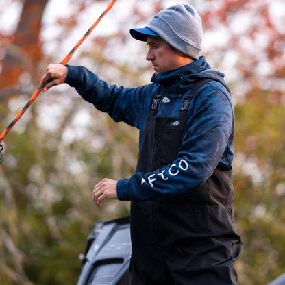 AFTCO Hydrobib Waterproof Fishing Bib Black
