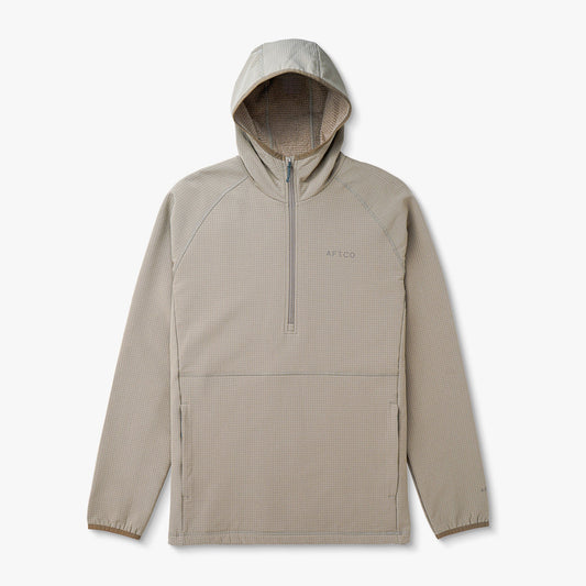 AFTCO Coronado 1/4 Zip Fishing Pullover Hoodie Oak