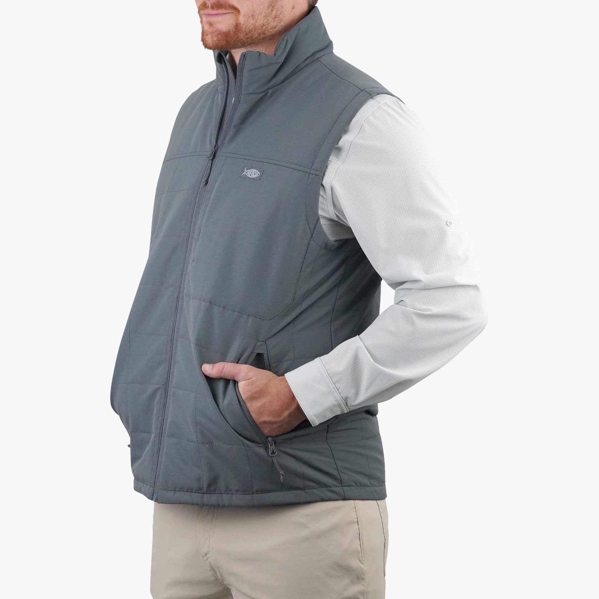 AFTCO Crosswind Insulated Vest Charcoal