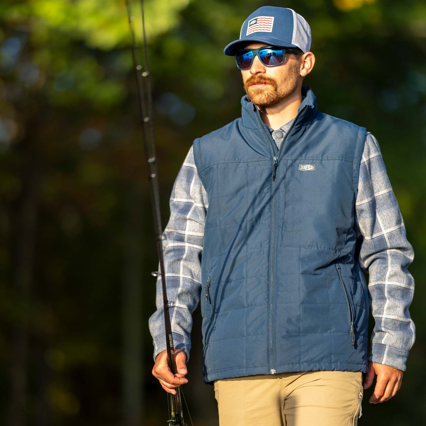 AFTCO Crosswind Insulated Vest Charcoal