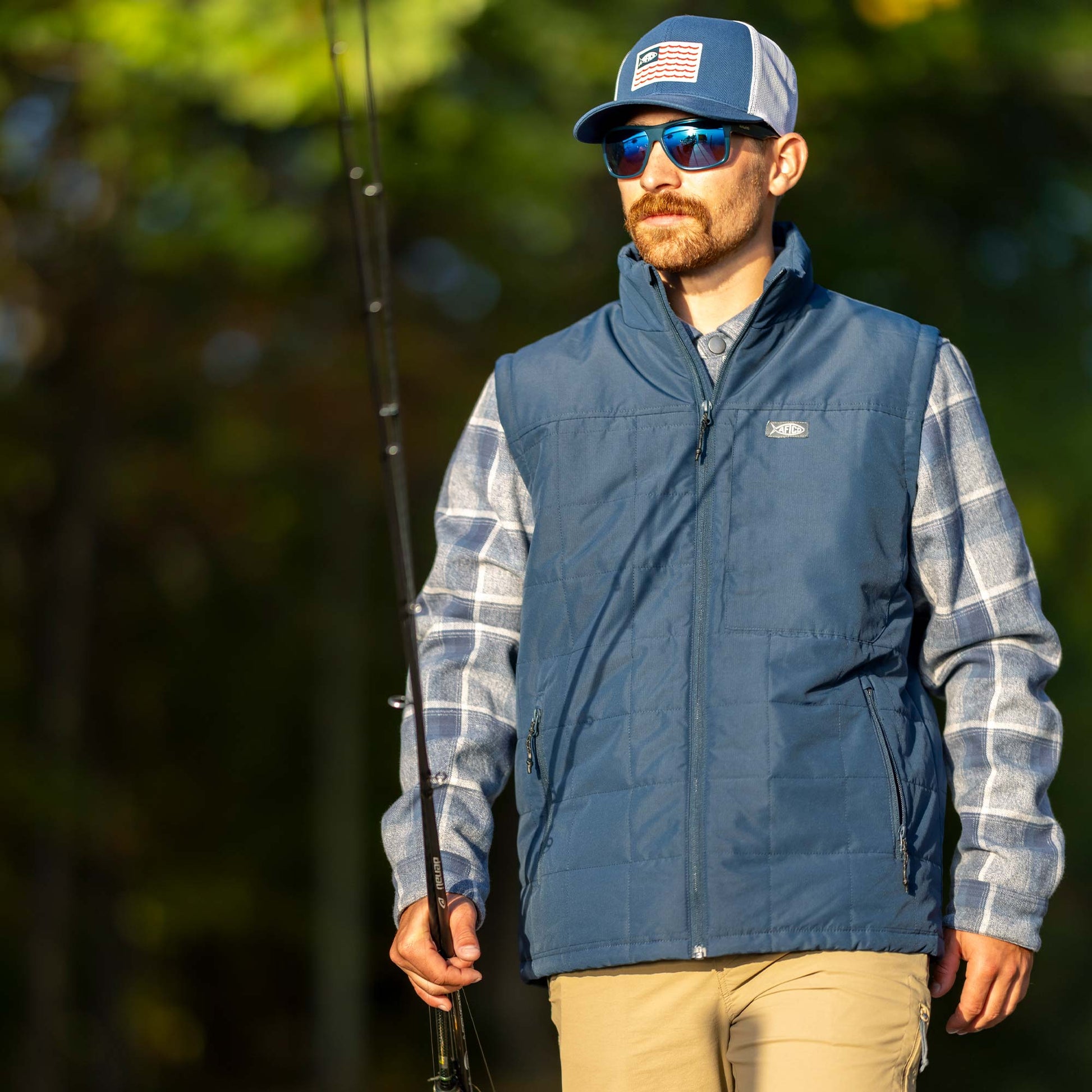 AFTCO Crosswind Insulated Vest Charcoal
