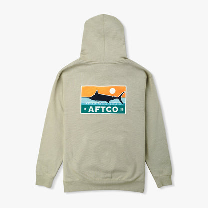 AFTCO Off The Record Mens Pullover Hoodie Cement