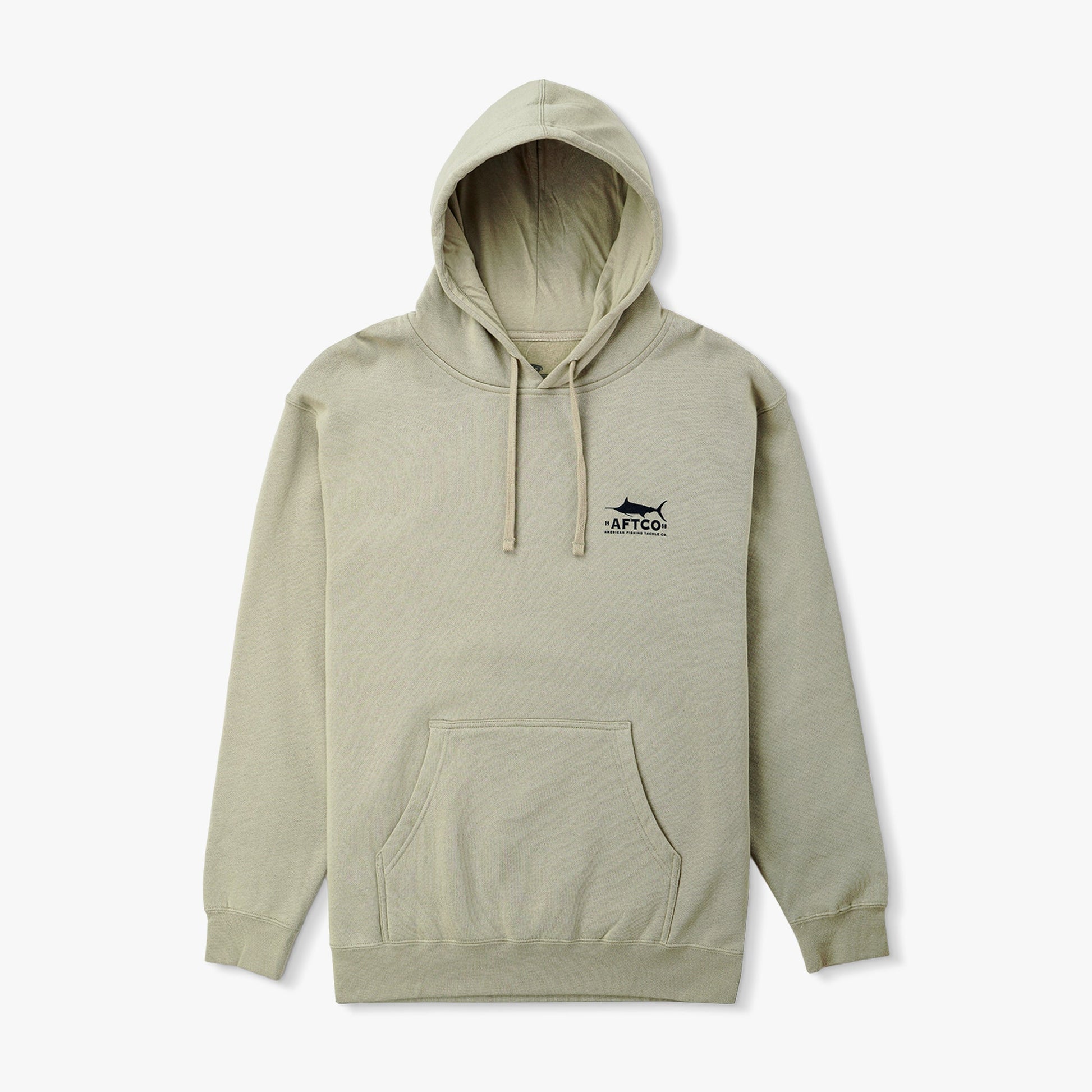AFTCO Off The Record Mens Pullover Hoodie Cement