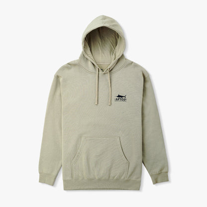 AFTCO Off The Record Mens Pullover Hoodie Cement