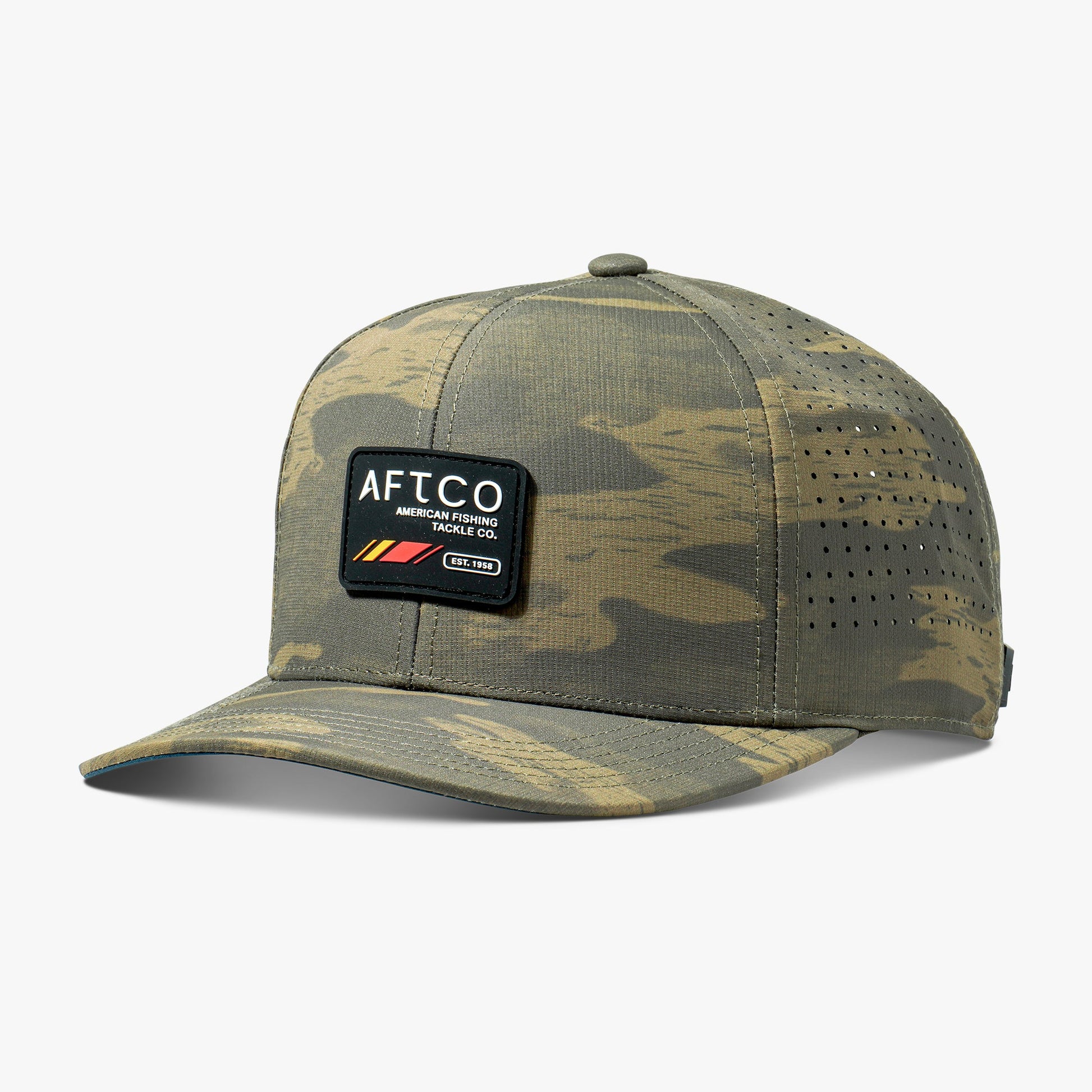 AFTCO Shoreline Tech Fishing Hat Oxide Blur Camo