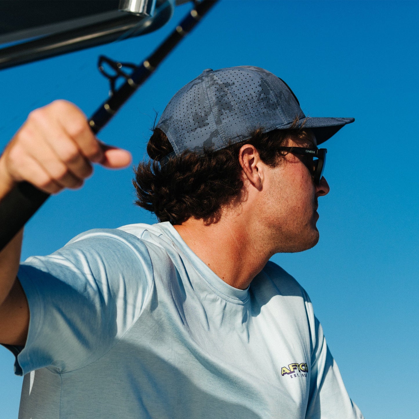 AFTCO Ally Tech Fishing Hat Silver