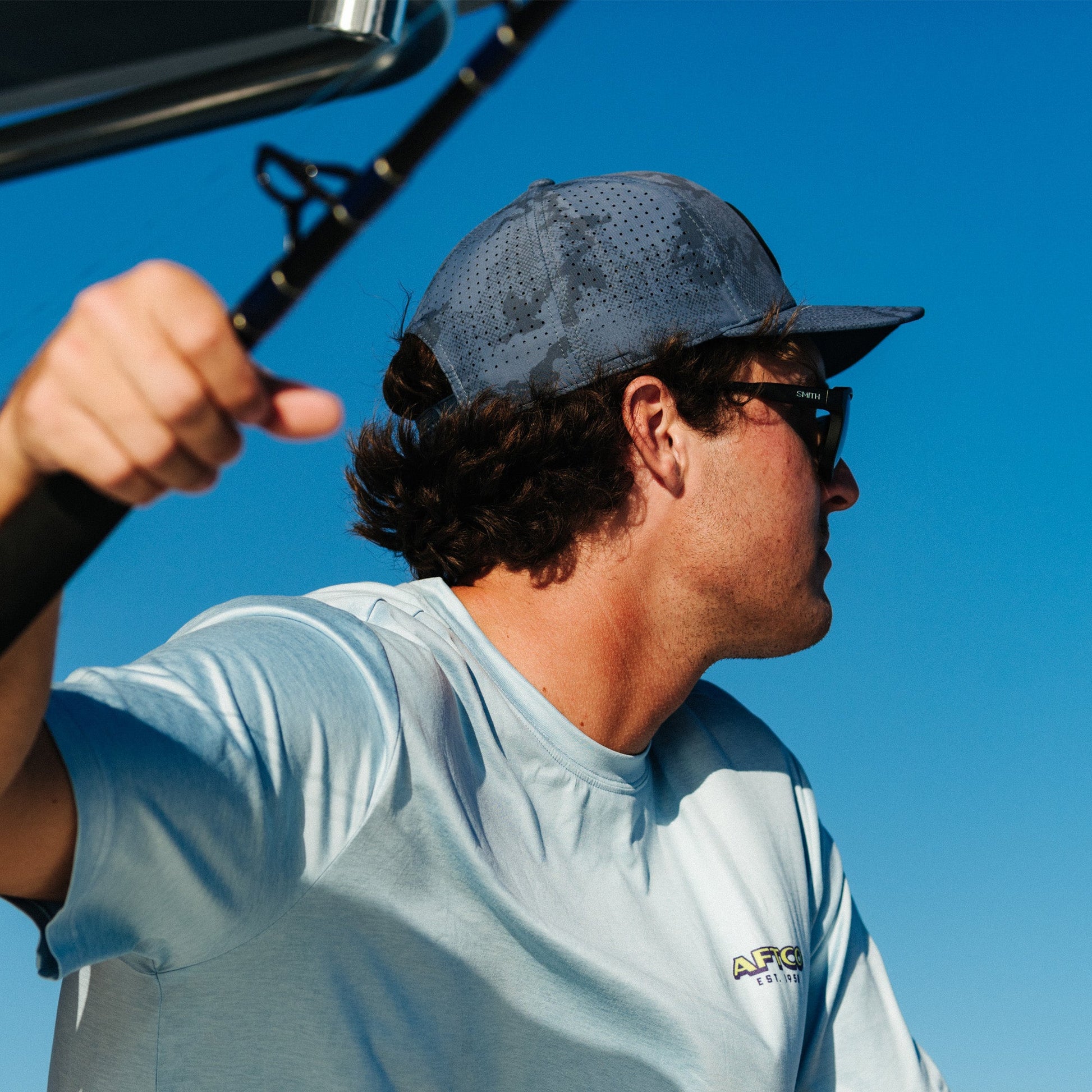 AFTCO Ally Tech Fishing Hat Silver