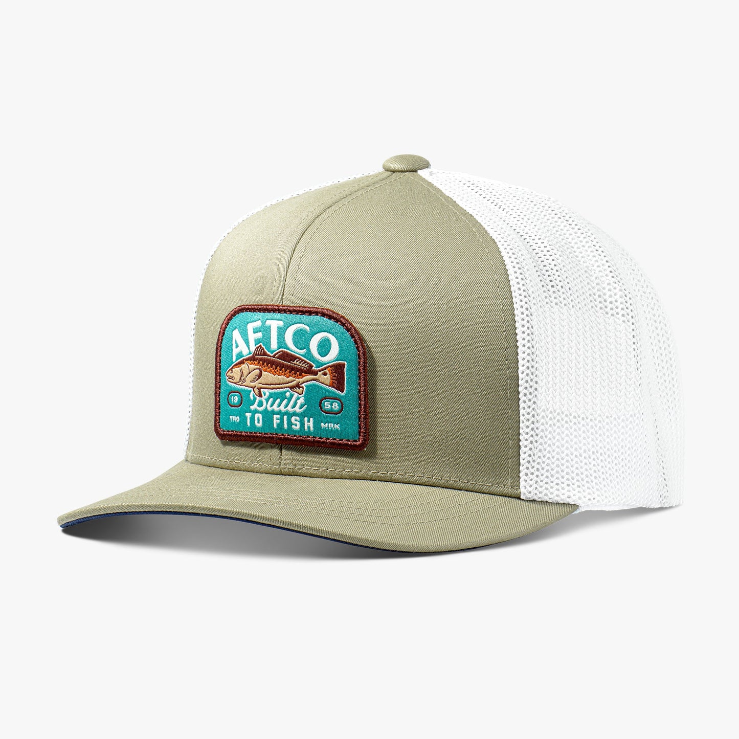 AFTCO Trilogy Fishing Trucker Hat Silver