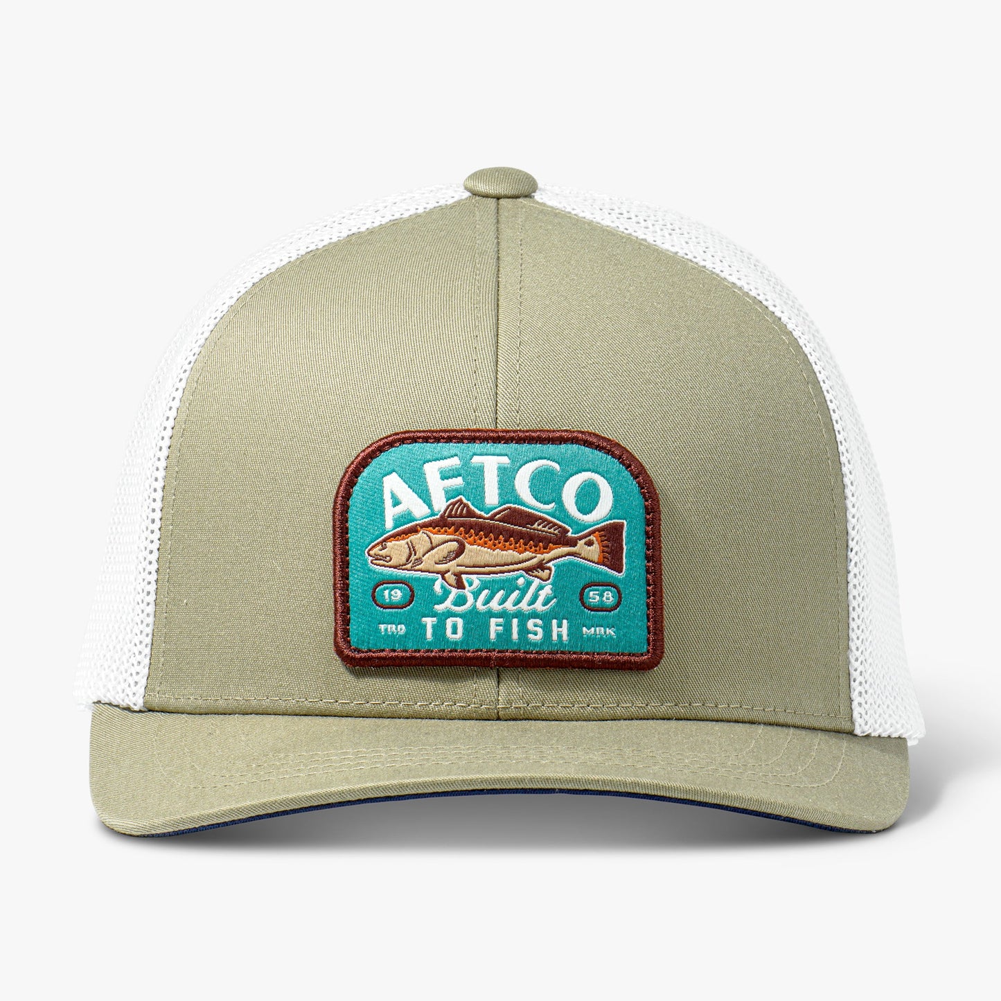 AFTCO Trilogy Fishing Trucker Hat Silver