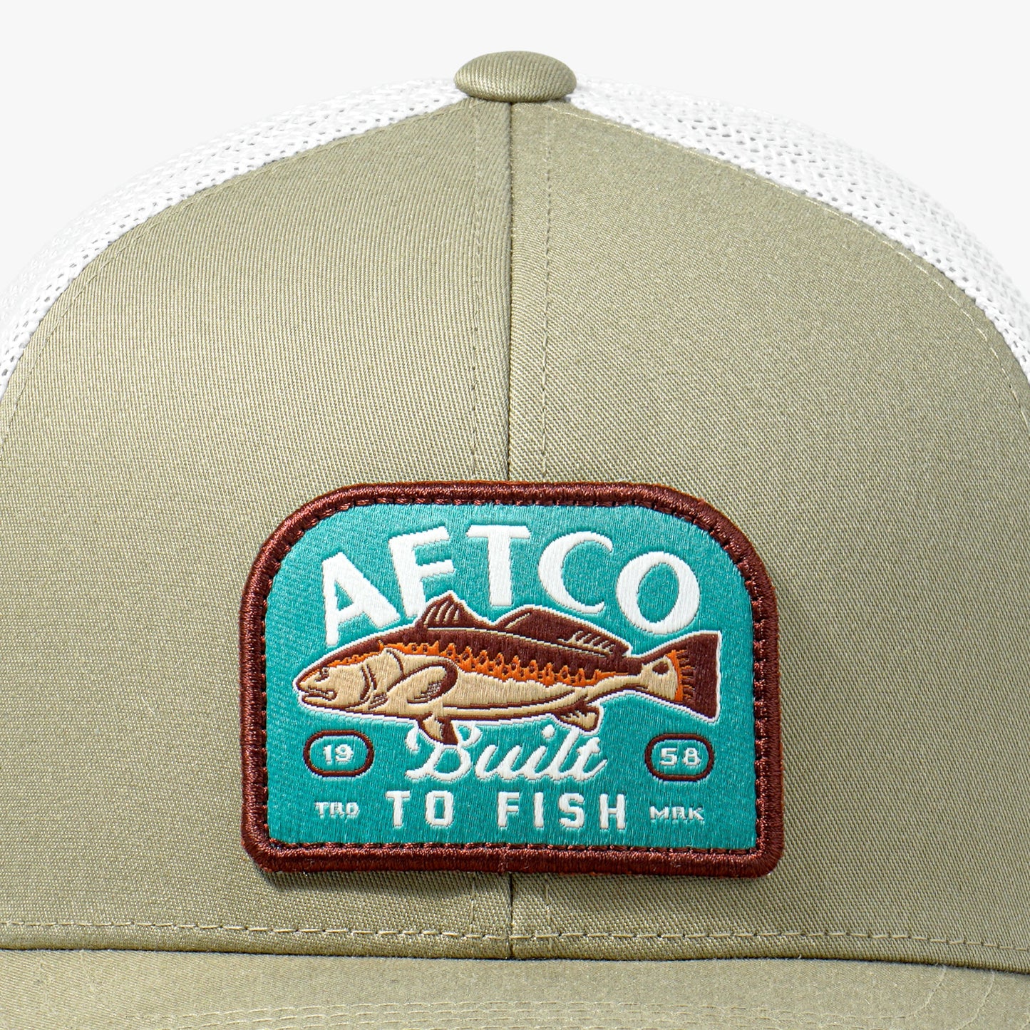 AFTCO Trilogy Fishing Trucker Hat Silver