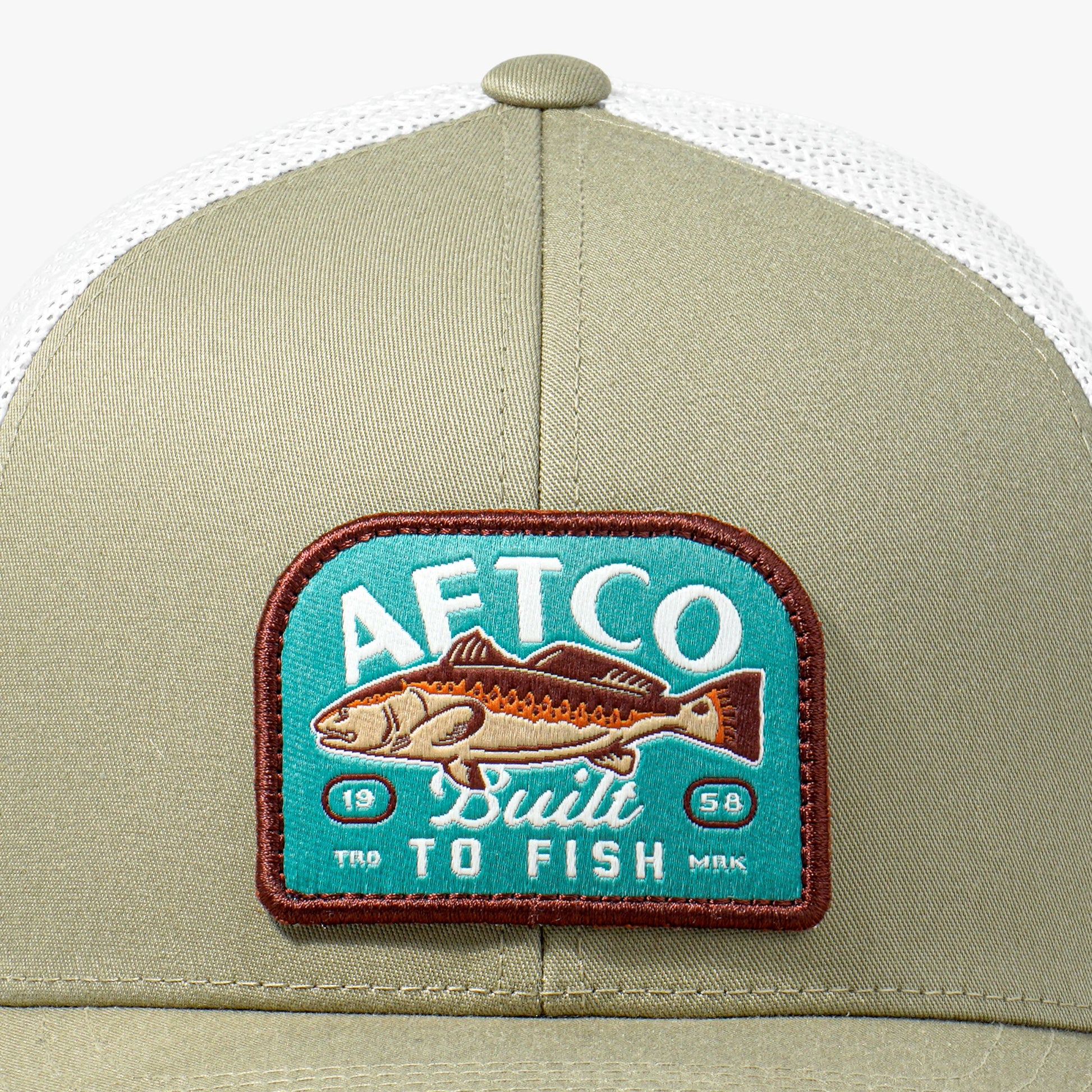 AFTCO Trilogy Fishing Trucker Hat Silver