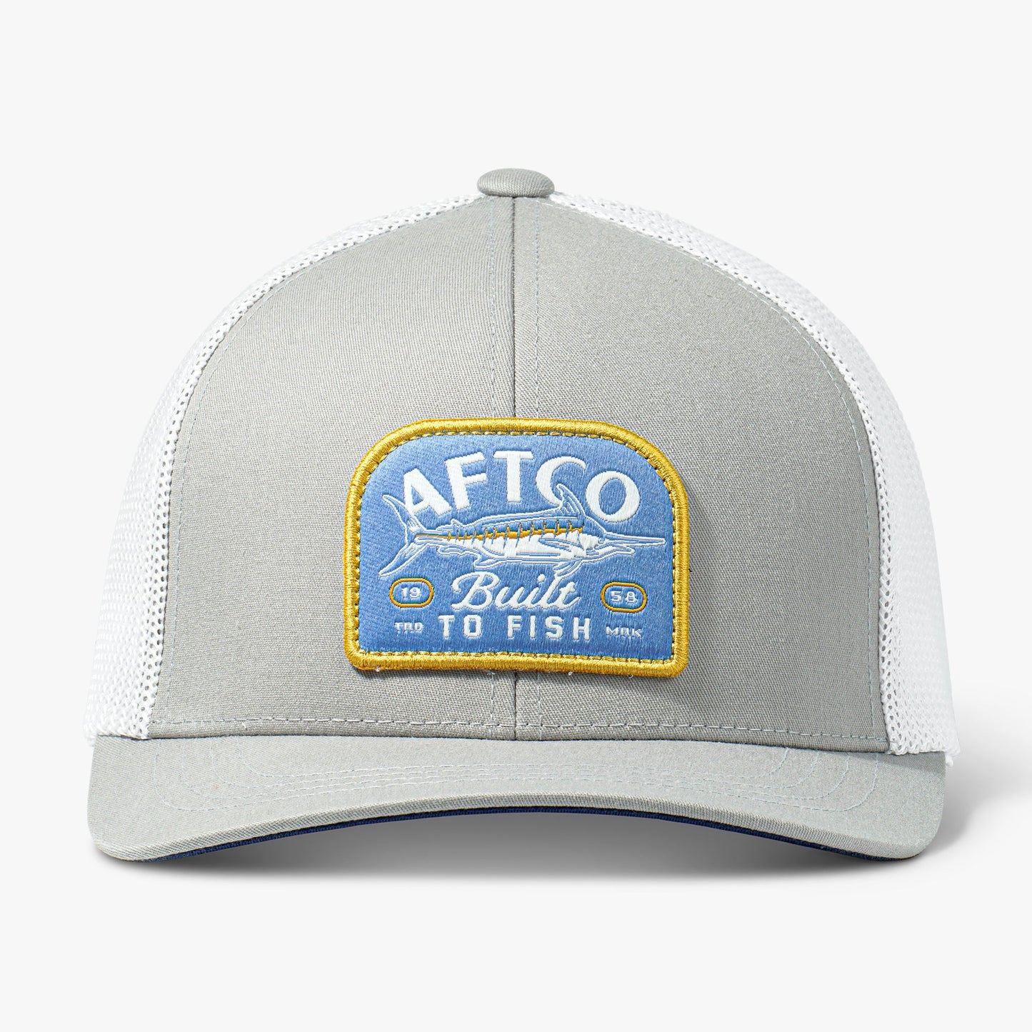 AFTCO Trilogy Fishing Trucker Hat Silver
