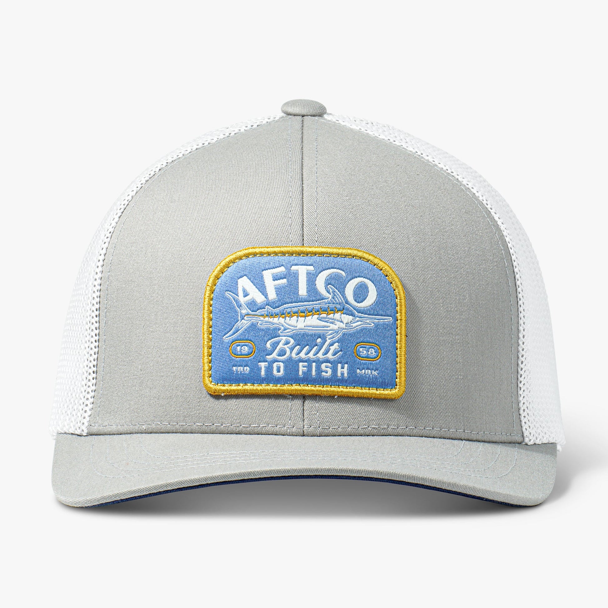 AFTCO Trilogy Fishing Trucker Hat Silver