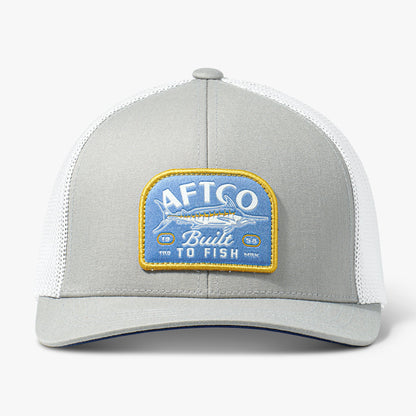 AFTCO Trilogy Fishing Trucker Hat Silver