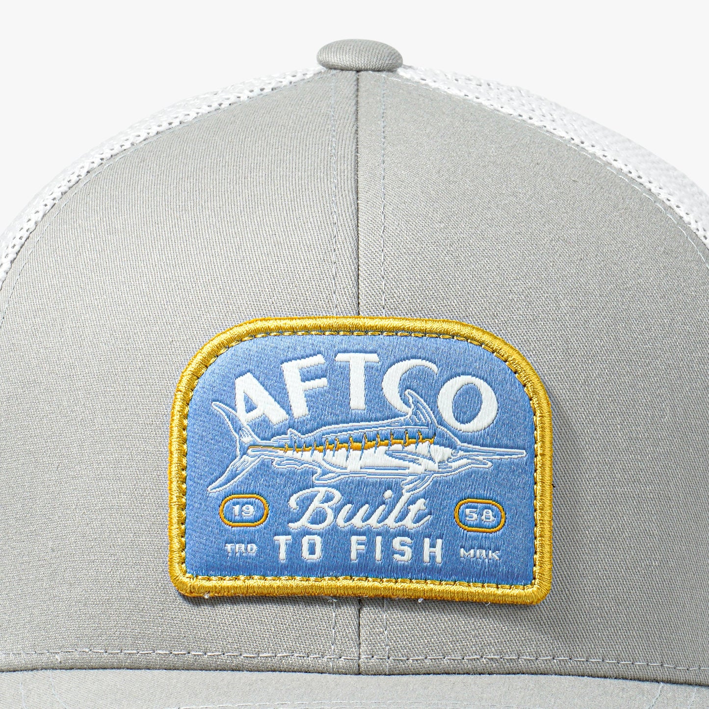 AFTCO Trilogy Fishing Trucker Hat Silver