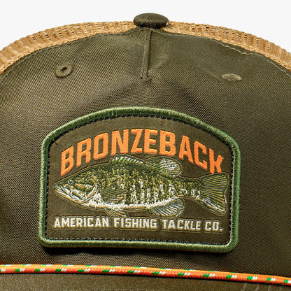 AFTCO Bronzeback Fishing Trucker Hat Olive