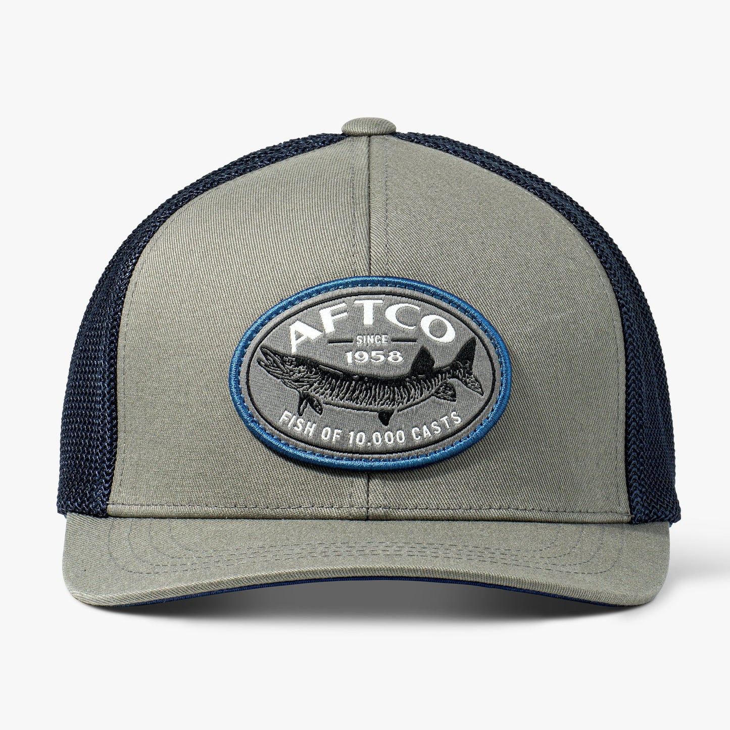 AFTCO Thrasher Fishing Trucker Hat Olive
