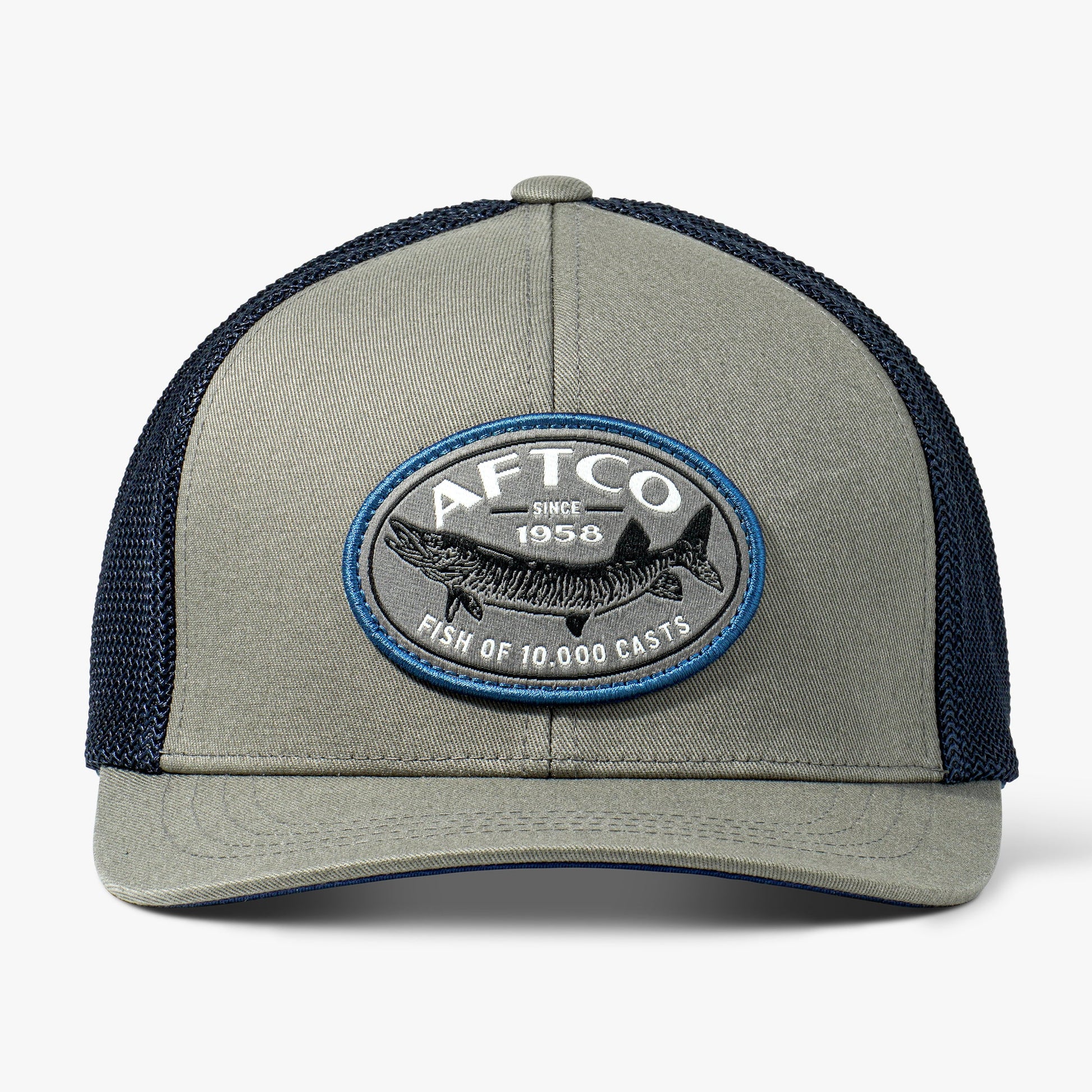 AFTCO Thrasher Fishing Trucker Hat Olive