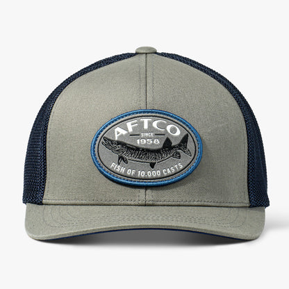 AFTCO Thrasher Fishing Trucker Hat Olive