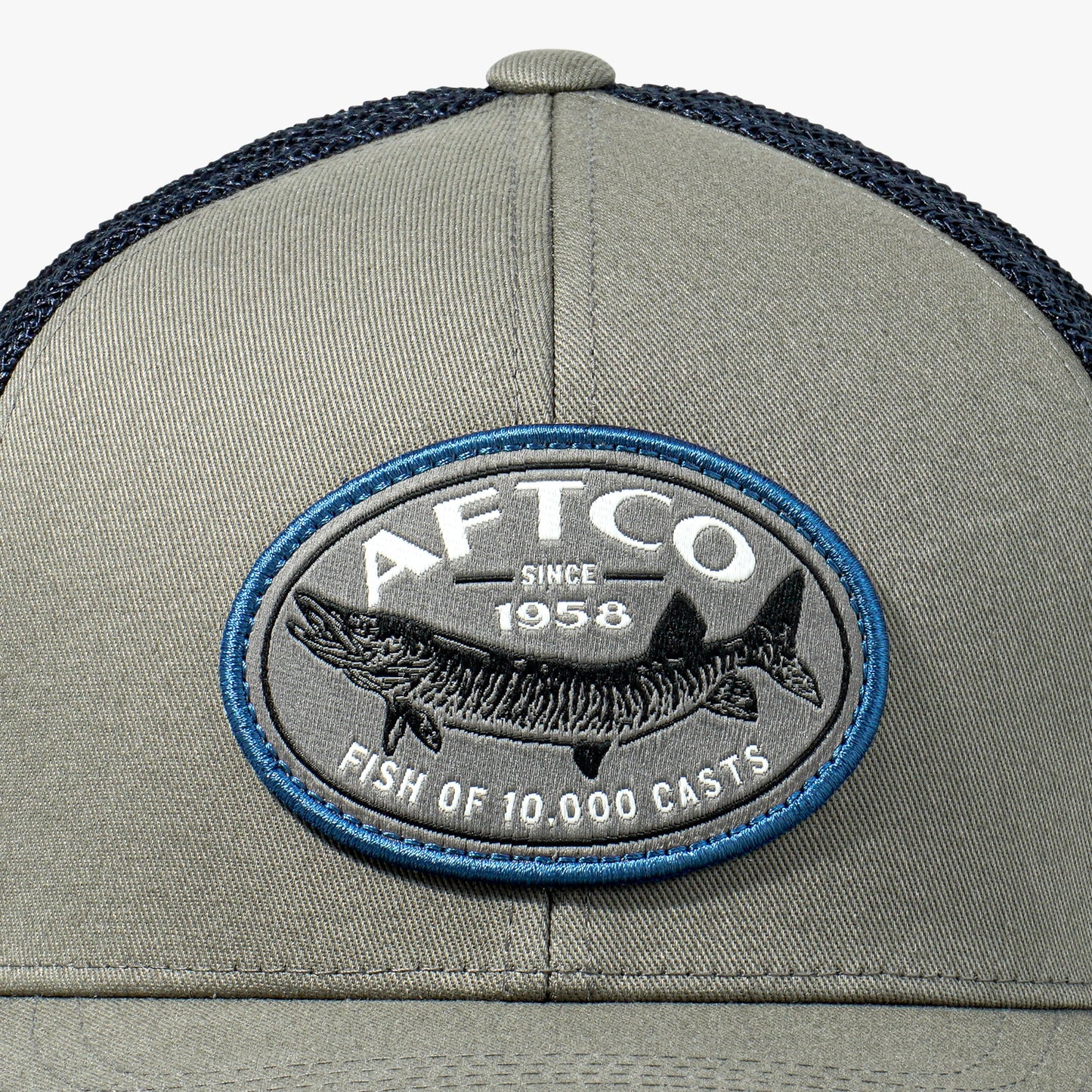 AFTCO Thrasher Fishing Trucker Hat Olive