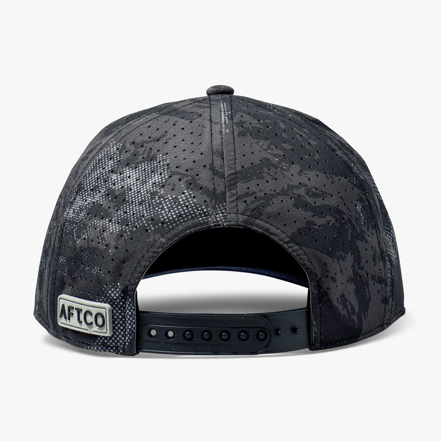 AFTCO Flippin' Tech Fishing Hat Black Storm Camo