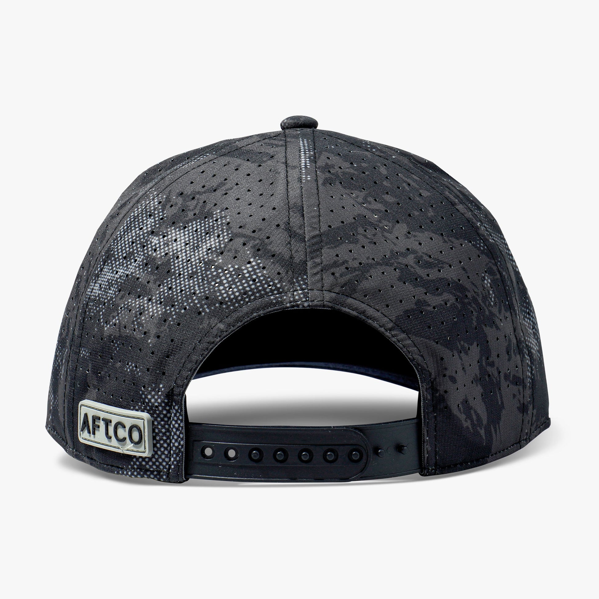 AFTCO Flippin' Tech Fishing Hat Black Storm Camo