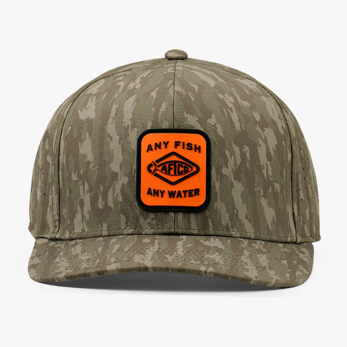 AFTCO Flippin' Tech Fishing Hat Black Storm Camo