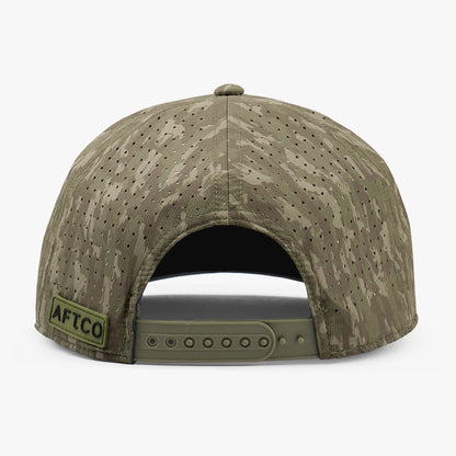 AFTCO Flippin' Tech Fishing Hat Black Storm Camo