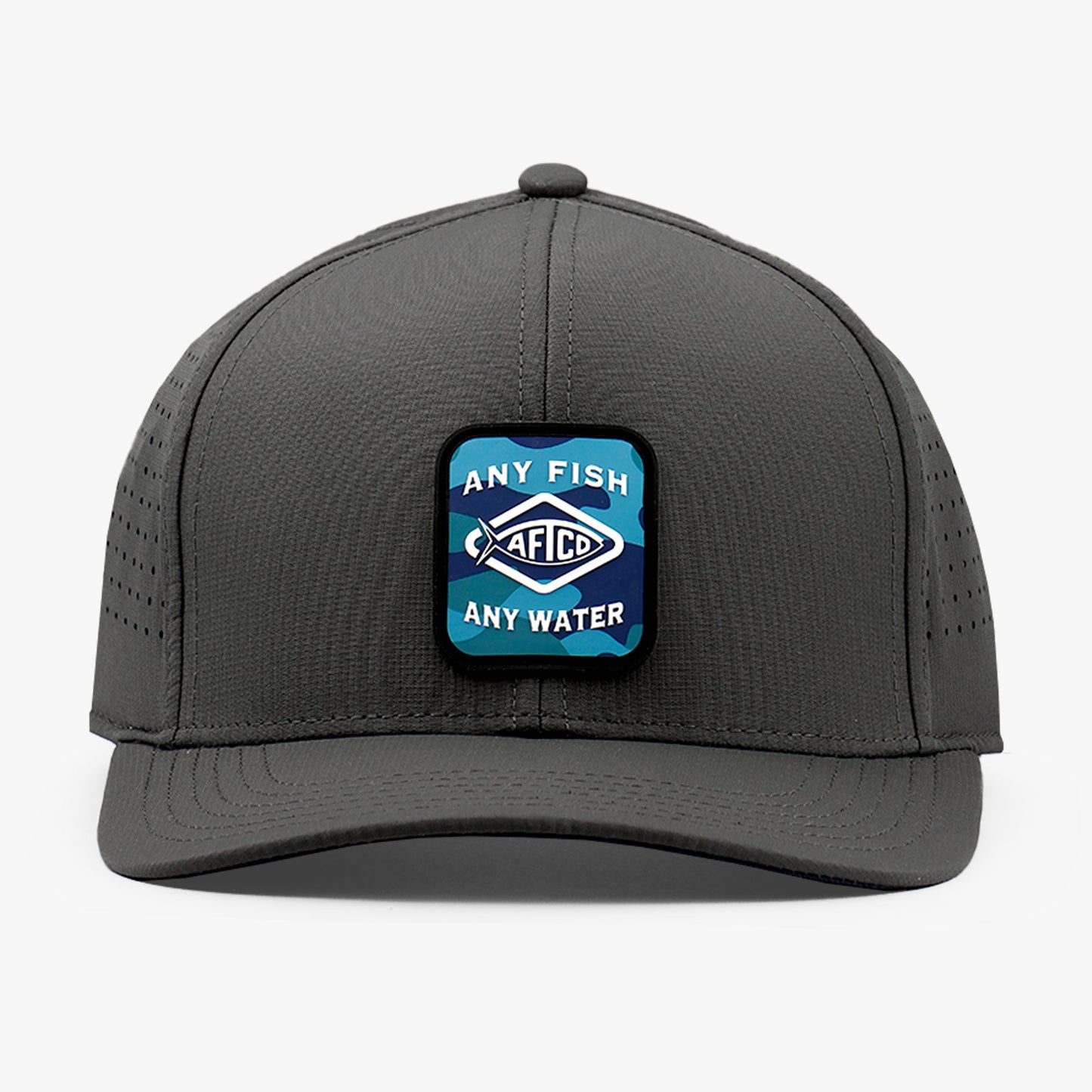 AFTCO Flippin' Tech Fishing Hat Black Storm Camo