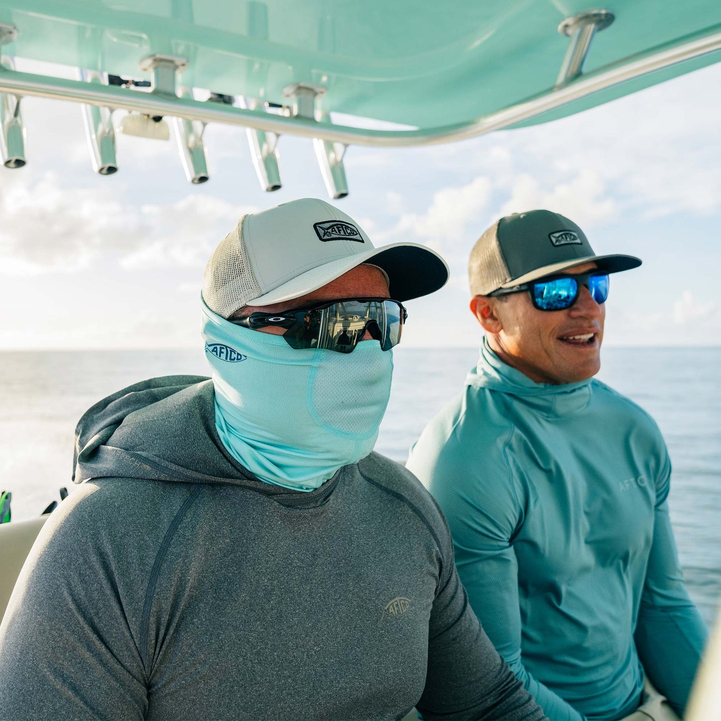 AFTCO Air-O Mesh Fishing Sun Mask Vapor Heather