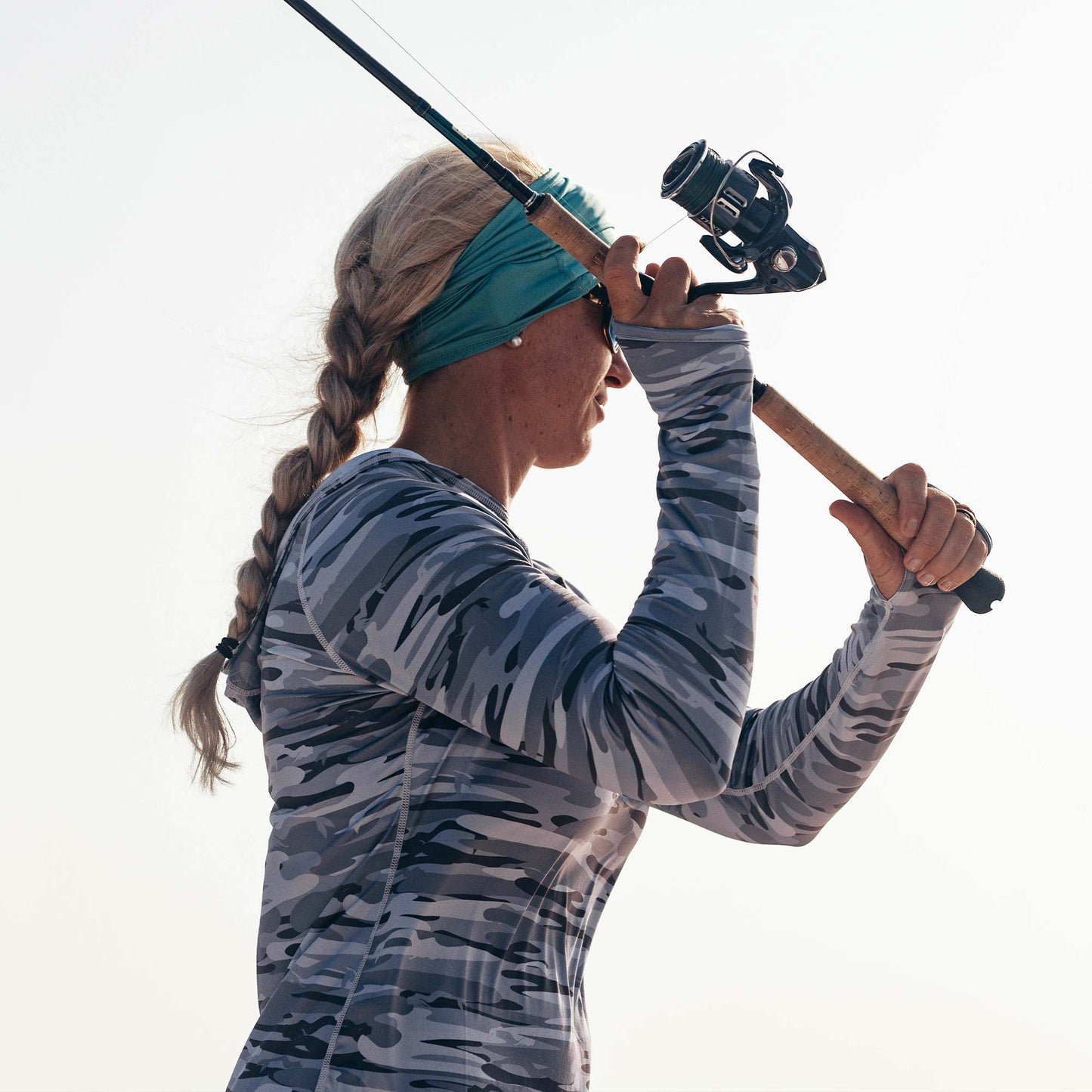 AFTCO Air-O Mesh Fishing Sun Mask Vapor Heather
