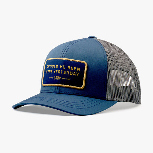AFTCO Should've Been Here Yesterday Fishing Trucker Hat Navy